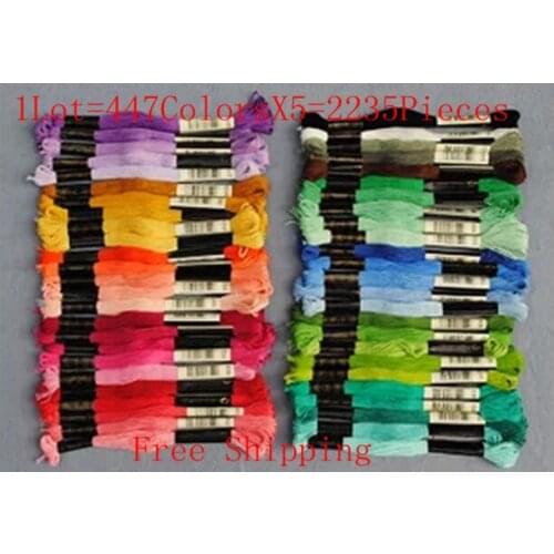 Best Quality 2235PCS DIY Cross Stitch Thread Similar DMC Thread Cross Stitch Floss Free Shipping
