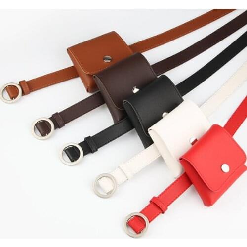 New Fashion Women Ladies Waist Fanny Pack Belt Bag Travel Hip Bum Bag Small Purse Chest Pouch Bags Black White Red Coffee