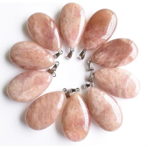 Wholesale 10pcs/lot 2020 fashion high quality natural strawberry gold drop 25x40mm pendants Charms for making free shipping