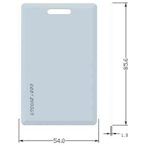 Professional factory Proximity Smart 1.8mm thick card For Identification rfid Clamshell Card