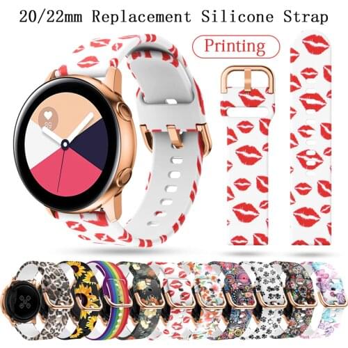 20 22mm Wrist Band Strap for Samsung Galaxy Watch Active 2 Bracelet Watchband for Galaxy Watch 3 45mm Gear S3 Huami Amazfit Bip