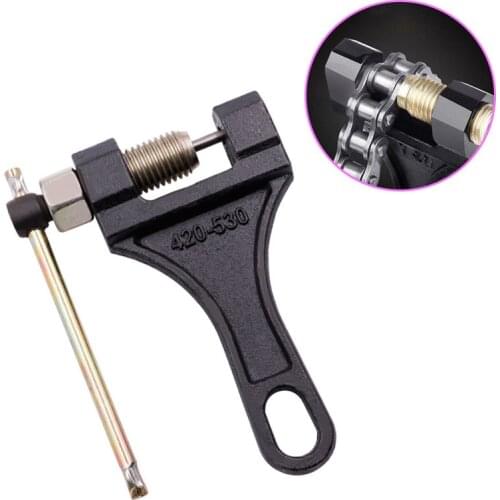 Motorcycle Chain Breaker Link Removal Splitter Motor Chain Cutter Riveting Tool 420-530