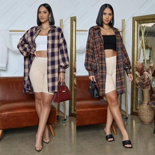 Shuaenls Women's Plaid Shirts