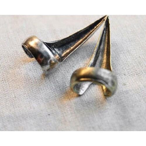 Vintage Silver Plated & Copper Long Sharp Fingernail Ring Punk Style Party Metallic Rings for Women