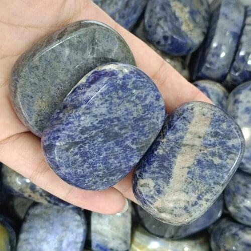 Natural Lapis Lazuli Blue Stone Lasurite Rock Crystal Quartz Mineral Specimen Garden Flowerpot Decoration