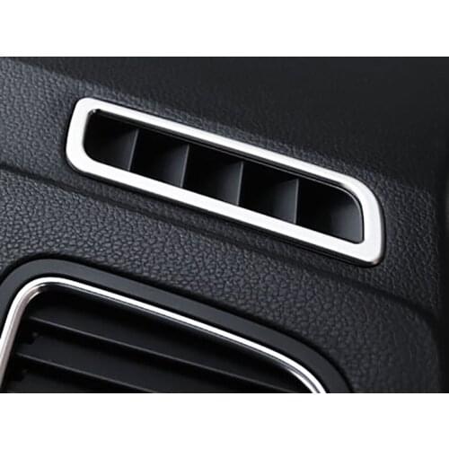 2pc for sharan 2015-2018 Instrument console Outlet Decorative frame Stainless steel