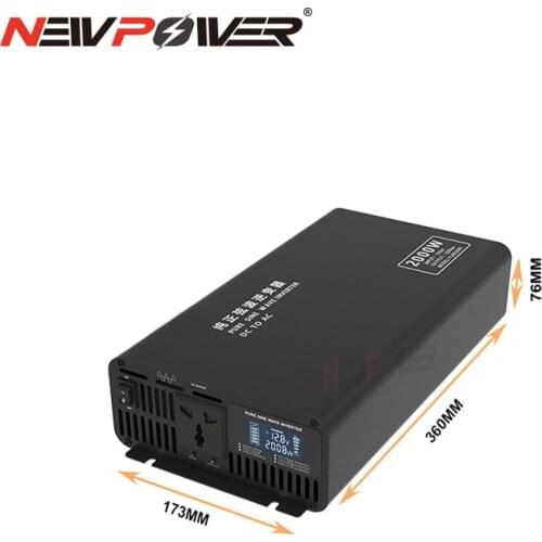 2000w Car Power Inverter 12V 24V 36V 48V 60V 72V DC to AC 220V 110V Universal socket for sine wave Inverter of portable charger
