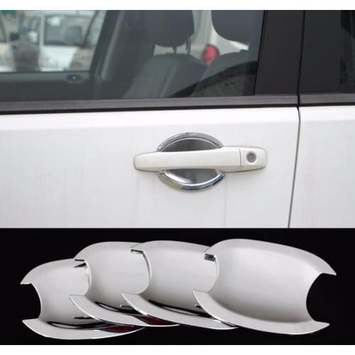 4x ABS Chrome Door Side Handle Cup Bowls Cover For Dodge Journey 2011 2012 2013 2014 [QPA360]