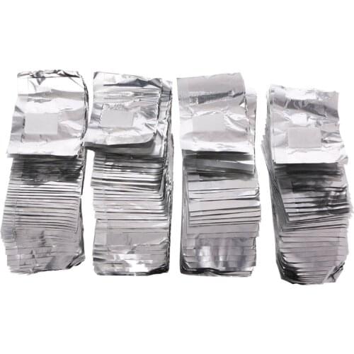 50-200 Pcs Nails Aluminum Foil Nail Soaking Acrylic Gel Polishing Bag Remover Creative Popular Practical Wraps nail Degreaser