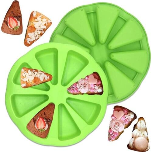 8 Cavity Silicone Cake Mold Scone Baking Pan Chocolate Mousse Pudding Baking Mold Diy Bread Pizza Bakeware Tools Cake Mould