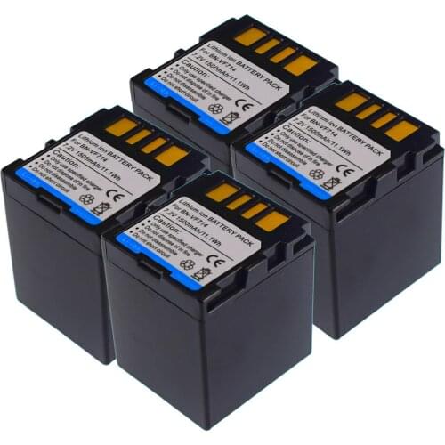 4X BN-VF714 Battery for JVC GR-D247EK GR-D250EK EK GZ-MG21 EK GZ-MG37 NW GZ-D240 GR-X5 BN-VF733 BN-VF733U BN-VF733US Camcorder
