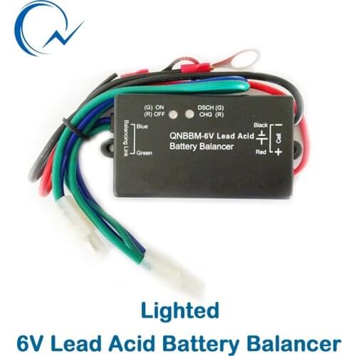 QNBBM 6V Lead Acid Battery Balancer Equalizer With Led BMS Flooded AGM GELL Battery Anti-vulcanization,Anti-corossion