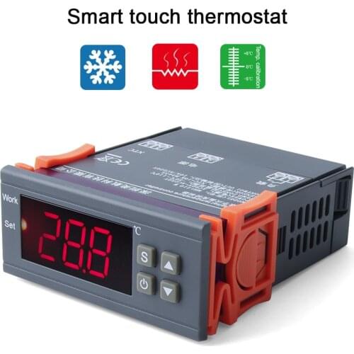 MH1210W Digital Temperature Controller AC90-250V 10A 220V Thermostat Regulator with Sensor -50~110C Heating Cooling Control