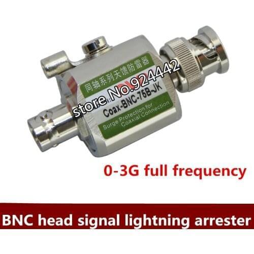 BNC head antenna feed signal lightning protection device 0-3G full frequency anti-surge protector