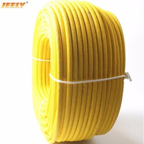 JEELY 7mm 100m UHMWPE Core with UHMWPE Jacket Sailboat Winch Spectra Sheathed Tow Rope Winch Line