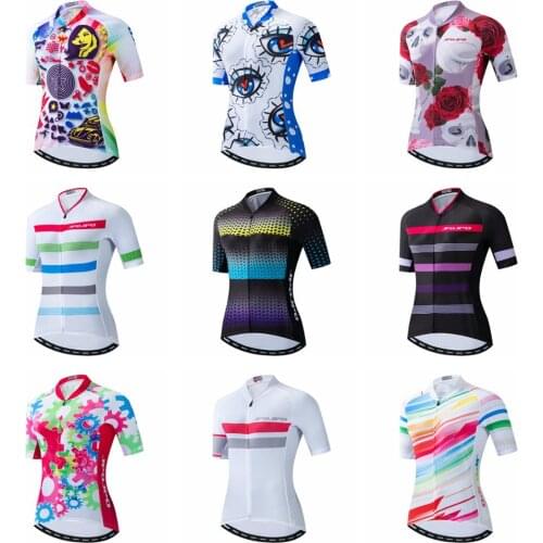 JPOJPO Women Cycling Jersey Shirt Top MTB Maillot Ropa Ciclismo Summer Short Sleeve Bicycle Jersey Pro Team Sport Bike Clothing