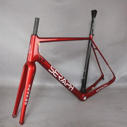 China custom Paint Full Carbon Fiber Max Tire 42C BSA Cyclocross Disc Brake Gravel Bike Frame GR029