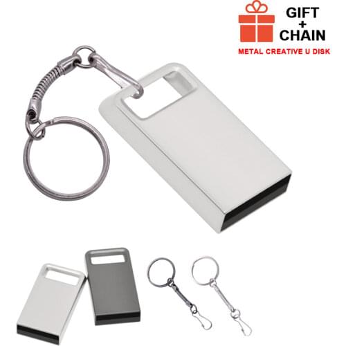 Over 10pcs Free Logo Metal Usb 2.0 Flash Drive Pendrive Real Capacity16G 32G 64G High Speed Flash Disk Pen Drive Memory Stick