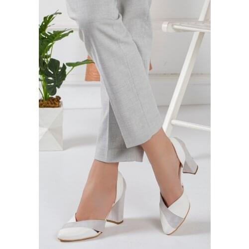 Loretta White Heels Shoes Heels Shoes Color Women Pump High Heels Female Summer Patent Leather Wedding Party Plus Size 34-43