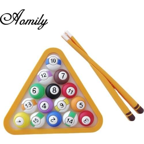 Aomily Food Grade PVC Billiards Cake Decorative Mould Adult Children Birthday Cake Party Festival Supplies Lovely Kitchen Baking