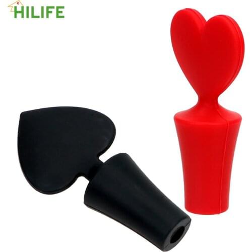 HILIFE Bar Tools Wine Bottle Sealer Cap Wine Beer Bottle Cork Stopper Plug 1PC Silicone Poker Shaped Wine Stoppers Leak Free