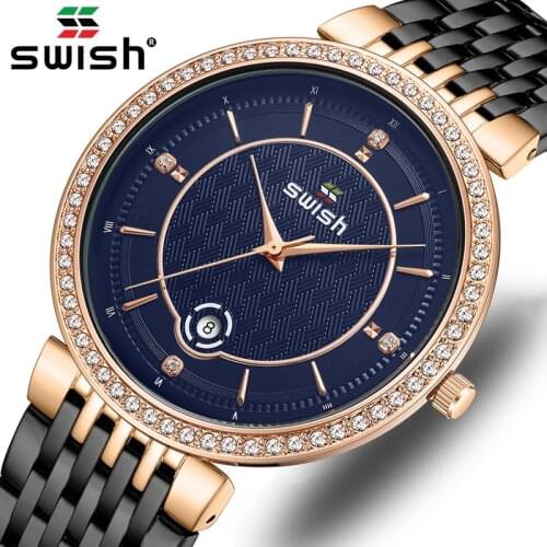 Luxury Watches Men SWISH Branded Design Ultra Thin Quartz Wristwatch Crystal Date Hours Waterproof Dress Clock Relogio Masculino