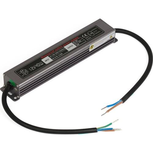 [Seven Neon]Wholesales IP67 waterproof DC12V 40W/DC24V 40W metal switch power adaptor led lighting power transformer