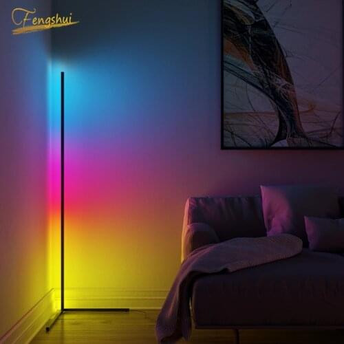 Nordic Floor Lamp Colorful LED Stand Light Decoration Floor Lamp Living Room Wood Decorative Indoor Light Reading Standing Lamps