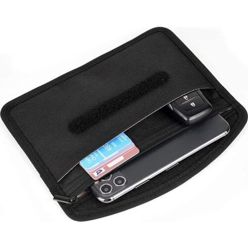 Faraday Bag GPS RFID Blocking Bag Wallet Case Shield Cage Pouch for Phone Privacy Protection Car Key Anti-Tracking Anti-Spying