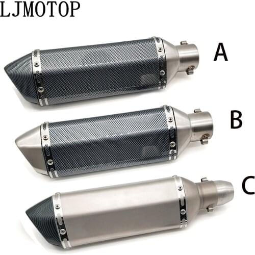 36-51mm Universal Modified Motorcycle Exhaust Muffler with DB Killer For Light Driving Lamp For BMW R1200GS/ADV K1600 R1200GS