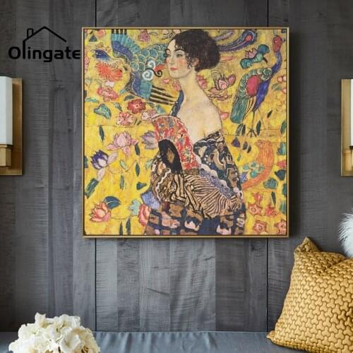 Vintage Portrait Canvas Painting Retro Colorful Birds Flowers Female Wall Picture One Piece Wall Art Home Living Room Decor