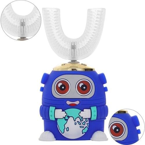 IPX7 Full Body Waterproof U-shaped Oral Electric Toothbrush For Children No Dead Angle Cleaning Electric Toothbrush
