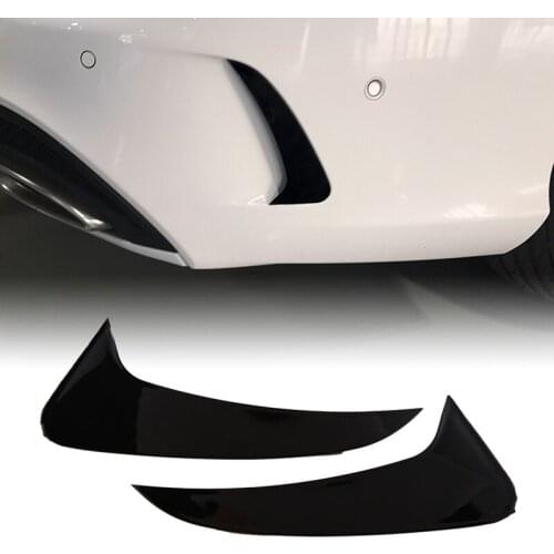 Bright Black Rear Bumper Spoiler Side Canards for Mercedes-Benz C-Class Estate S205 C180 C200 AMG