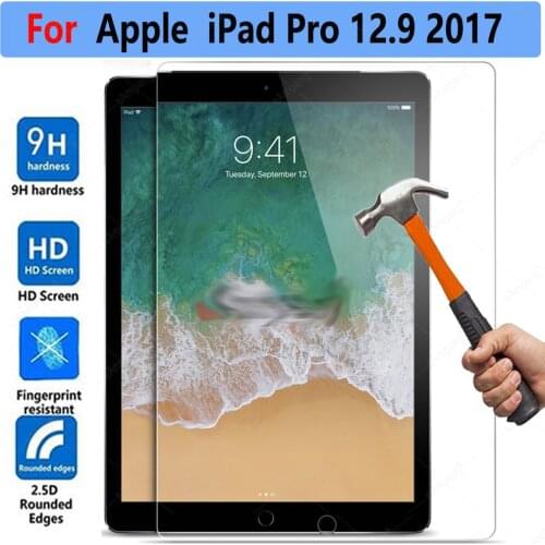 Tempered Glass for Apple iPad Pro 12.9 2017 A1670 A1671 Screeen Protector 0.3mm 9H HD Transparent Tablet Film