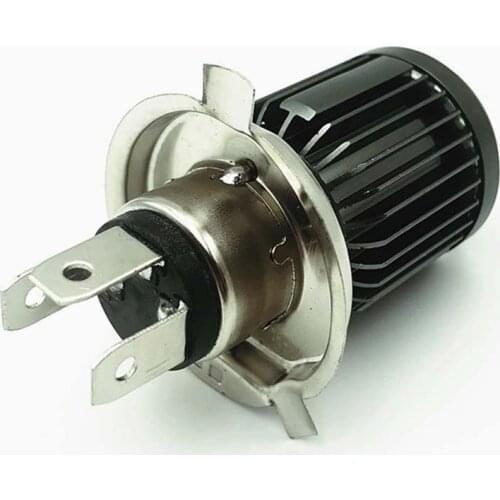 1pcs H4 BA20D Led Motorcycle Headlight Bulbs 10000LM 12W CSP Chips Fisheye Convex Len Spotlight Dual Color White Yellow 6000K