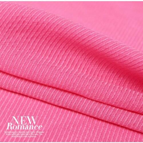 100% pure mulberry Micro jacquard light silk texture pink silk fabric soft clothes A54