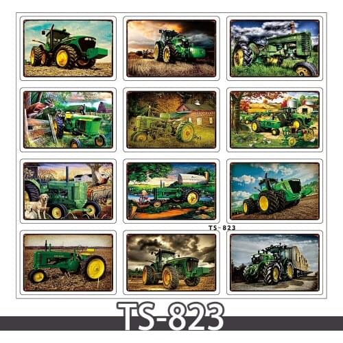 12Pcs/set Granary harvester cartoon sticker for refrigerator/ipad/skateboard/car/helmet/water cup sticker