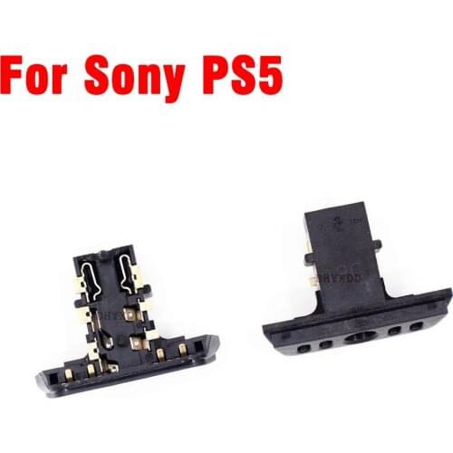 2pcs Gamepad Headphone Plug Headset Port Socket Female Jack Connector for PS5 Handle Repair Part
