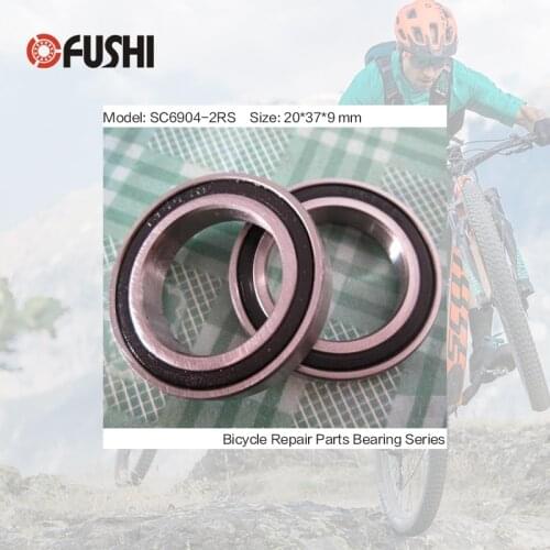 6904-2RS Stainless Bearing 20*37*9 mm ( 1 PC ) ABEC-3 6904 RS Bicycle Hub Front Rear Hubs Wheel 20 37 9 Ceramic Balls Bearings