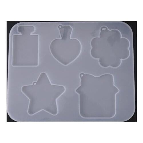 Bottle star heart flower cloud silicone molds for jewelry making Resin jewelry tool UV epoxy resin molds decorative crafts