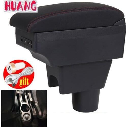 For Renault Duster Armrest Retrofit parts dedicated Car Armrest box Center Storage box car accessories Interior with 7USB