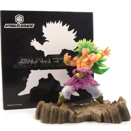 16CM Dragon Ball Dragon Z Anime Figure Action BAL Super Saiyan Broly Figma ABS Statue Battle Model Toys For Children Gift Doll
