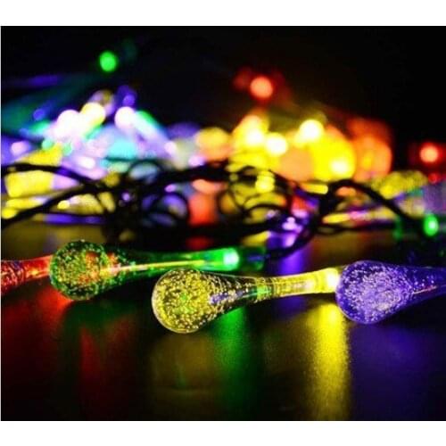 2.2 m 20 LED battery box water drop light string Garden Outdoor Christmas day decorative light string