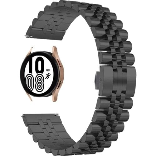 Metal Wristband for Samsung Galaxy Watch 4 Classic 42mm / Galaxy Watch 4 40 44mm Stainless Steel Watchband Strap Band Bracelet