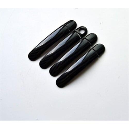 4pcs/set Car Door Handle ABS carbon fibre Covers For new Santana/Polo/Suoten/Tougua