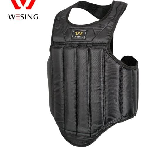 Wesing Sanda MMA Martial Arts Boxing Muay Thai Chest Guard Body Protector Taekwondo Sparring Kickboxing Shield Pads 2019 DBO