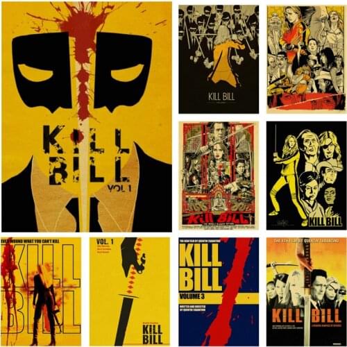NEW 107X74CM Canvas Printing Graffiti Mural Kill Bill Poster (No Date Mark) Morden Personality Home Decor Personality Design