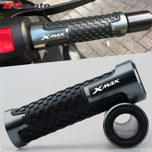 With LOGO XMAX 7/8'' 22MM Universal Newest Motorcycle Handlebar Grips For Yamaha XMAX X-MAX xmax Xmax 125 250 300 400 All Year
