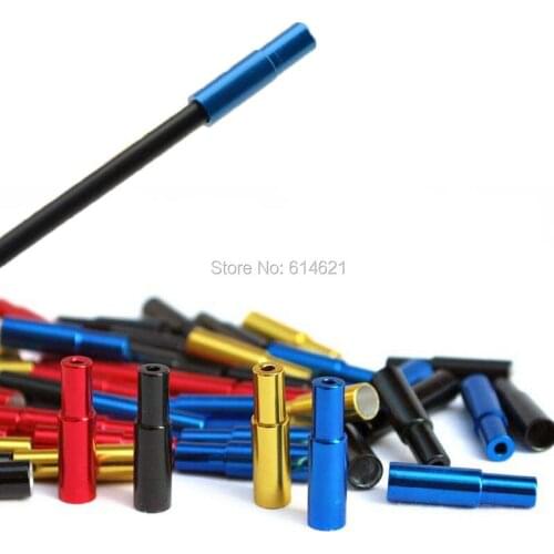 20pcs Alu road mountain bike MTB Ferrule 5mm Bicycle shifting Brake inner cable Housing End Cap hose plugs Brake Seald Caps Ring