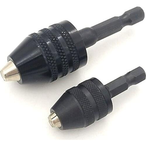 1/4 Inch Hex Shank Keyless Drill Chuck Quick Change Adapter Converter drill adapter (0.3-6.5mm 0.3-3.6mm)
